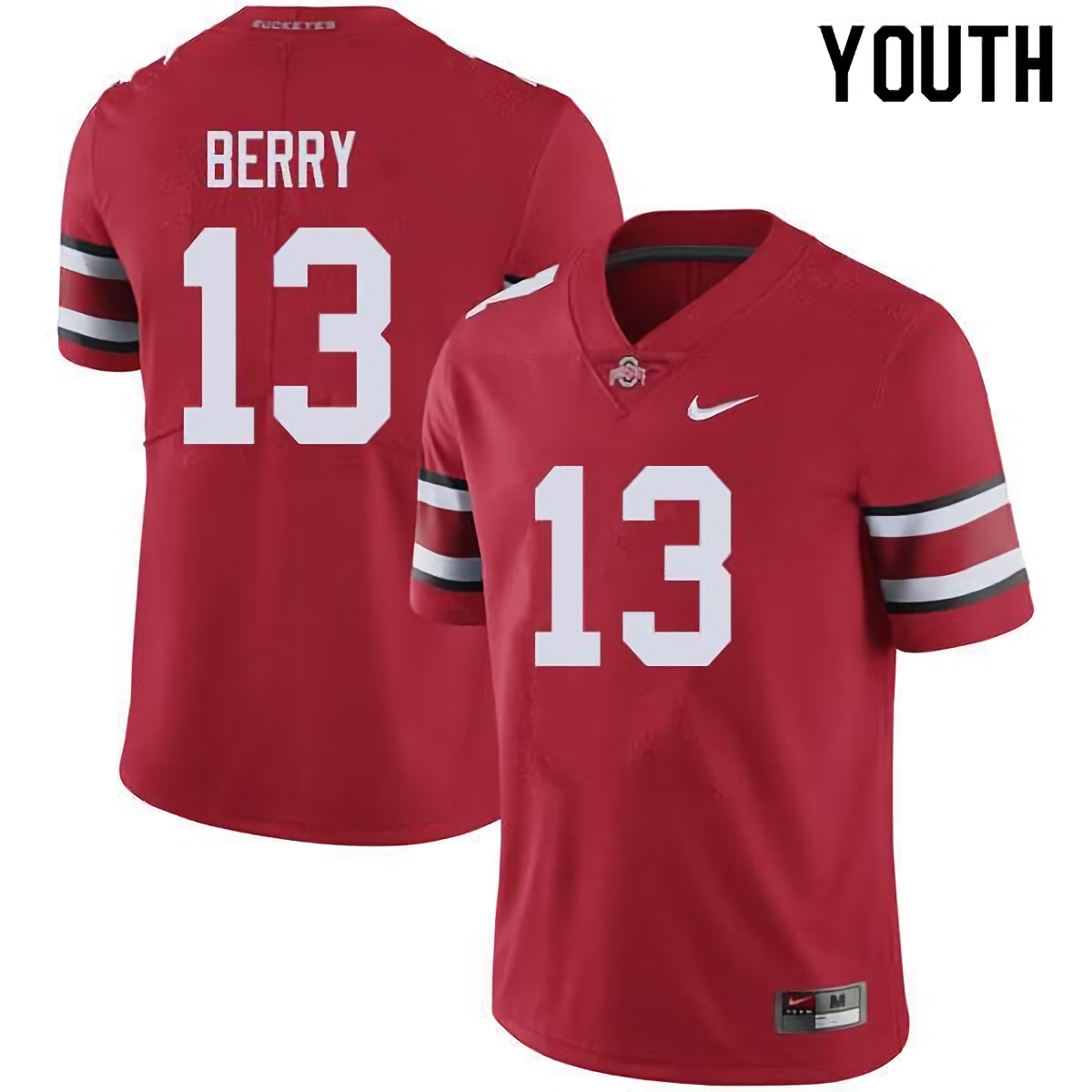 Rashod Berry Ohio State Buckeyes Youth NCAA #13 Nike Red College Stitched Football Jersey RMQ3156KK